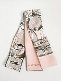 Louis Vuitton Silk BANDEAU grey/pink