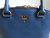 Prada Alma Leather Handbag in Blue Cobolt