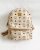MCM Leather Backpack Beige Size S