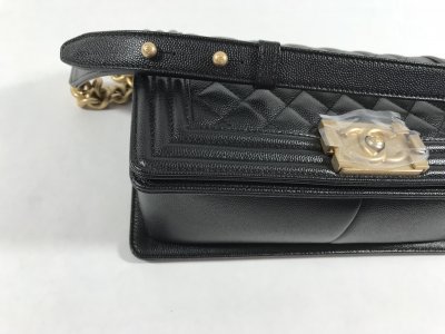 Chanel Boy in Black Caviar
