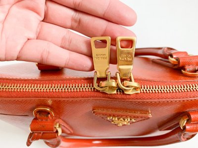 Prada Alma Saffiano Leather Orange