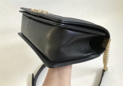Chanel Boy 10 Black Caviar GHW