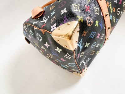 Louis Vuitton KeepAll 45 in Black Multicolor