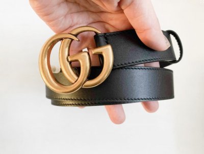 Gucci GG Black Belt Medium size 80