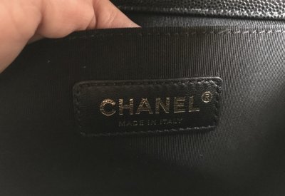 Chanel Boy 10 Black Caviar GHW