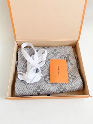 Louis Vuitton Scarf Logomania Grey