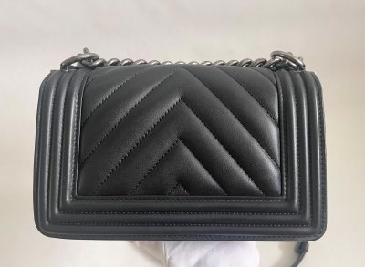 Chanel Boy Black Lamb Leather