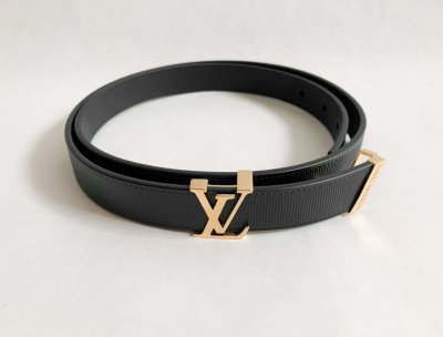 Louis Vuitton Black Belt Size 80