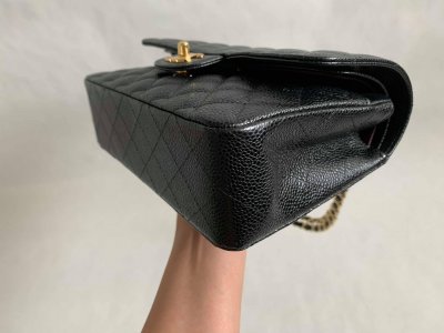 Chanel Timeless Classic Small in Black Caviar GHW