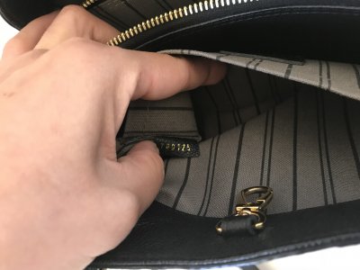 Louis Vuitton Montagine bb Black Empriente