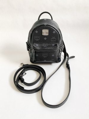 MCM Mini Backpack Black Leather