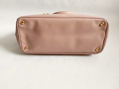 Prada Galleria in Cameo Saffiano Leather Dubble Zipped