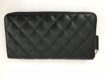 Chanel Zippy Long Wallet Silver Hardware