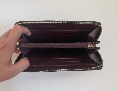 Chanel Zippy Long Wallet in Black Caviar GHW