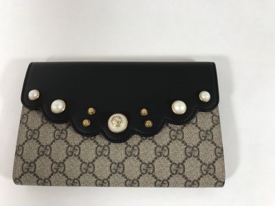 Gucci Supreme Pearl Clutch