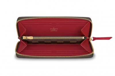 Louis Vuitton Clemence Wallet Damier Red