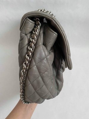 Chanel Chain Around Crossbody Bag in Grey Calf Leather SHW