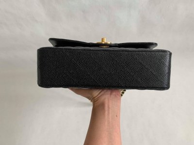 Chanel Timeless Classic Small in Black Caviar GHW