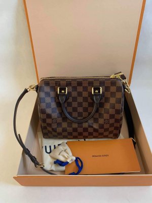 Louis Vuitton Speedy 25 Bandoliere Damier Canvas