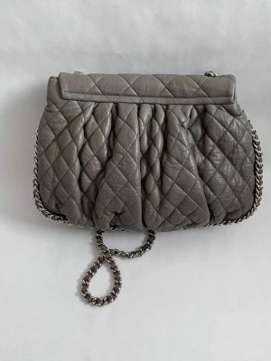 Chanel Chain Around Crossbody Bag in Grey Calf Leather SHW