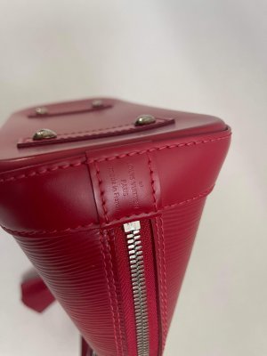 Louis Vuitton Alma BB in Red Framboise Epi leather