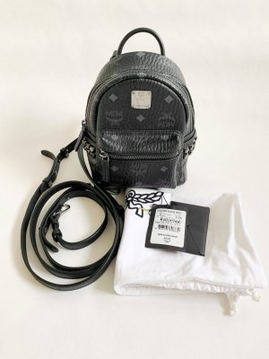 MCM Mini Backpack Black Leather