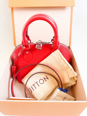 Louis Vuitton Alma BB in Red EPI Leather