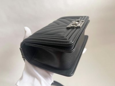 Chanel Boy Black Lamb Leather