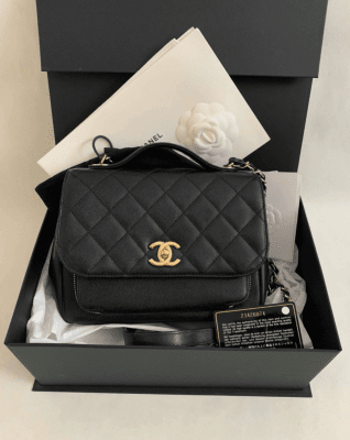 Chanel Business Affinity Black Caviar GHW