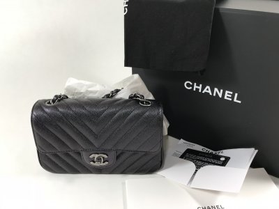 Chanel Classic Small in Black Caviar
