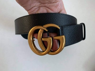 Gucci GG Black Belt Medium Size 85 cm