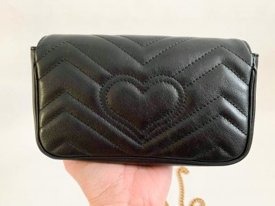 Gucci Marmont Super Mini Black Leather