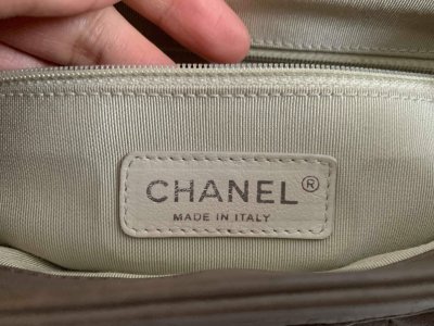 Chanel Chain Around Crossbody Bag in Grey Calf Leather SHW