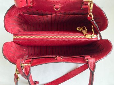 Louis Vuitton Montagine MM in Red Empriente Leather