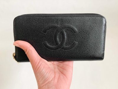 Chanel Zippy Wallet Black Caviar