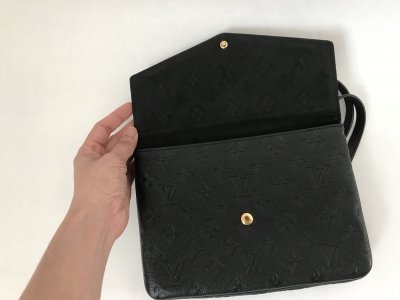 Louis Vuitton Twice Black Monogram Empriente Leather