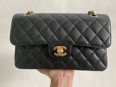Chanel Timeless Classic Small in Black Caviar GHW