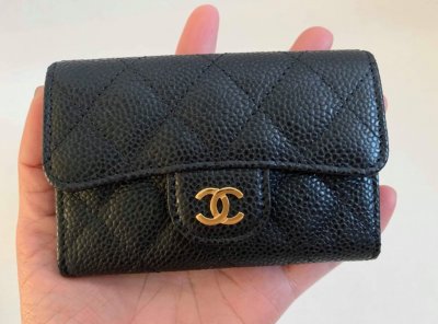 Chanel Classic Flap Coin Purse Black Caviar
