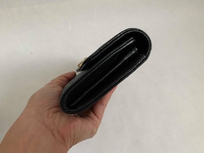 Chanel Boy Flap Wallet in Black Caviar