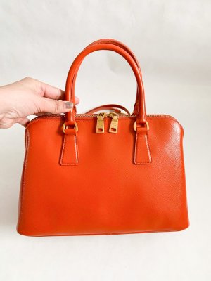 Prada Alma Saffiano Leather Orange