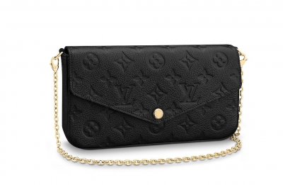 Louis Vuitton Felicie Black Empreinte Leather