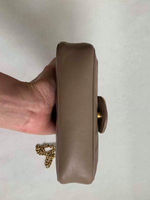 Gucci GG Marmont Mini Beige Leather