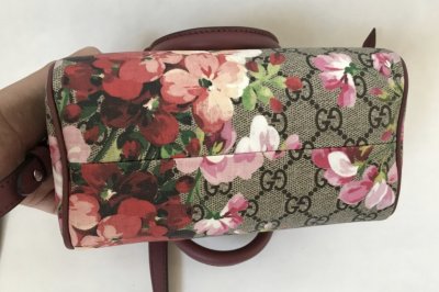 Gucci Mini Boston Bloom Printed Canvas
