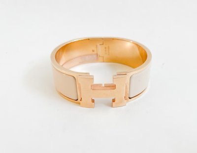 Hermes Clic Clac Bracelet Rose Gold Hardware