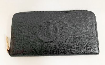 Chanel Zippy Wallet Black Caviar