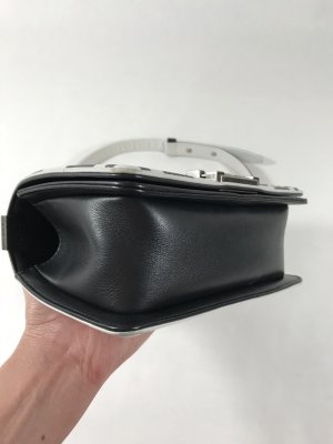 Chanel Boy Small 8 in Black and White Calf Leather