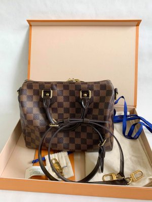 Louis Vuitton Speedy 25 Bandoliere Damier Canvas