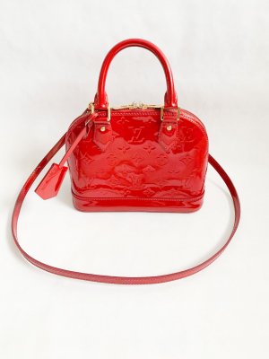 Louis Vuitton Alma BB Red Patent Leather