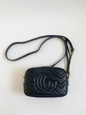 Gucci Marmont Supermini in Black Leather