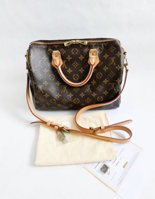 Louis Vuitton Speedy 30 Bandolier Monogram